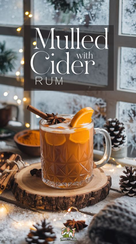 "Warm up your holidays with this delicious Mulled Cider with Rum cocktail recipe! Perfect for cozy gatherings, this Spiced Rum Cider Drink combines the rich flavors of Mulled Apple Cider with Rum for a festive treat. Try our Rum and Mulled Cider Recipe for a delightful Warm Mulled Cider Cocktail that will impress your guests. Enjoy the comforting taste of Spiced Apple Cider with Rum in this Holiday Mulled Cider with Rum!" Spiced Rum Recipes, Ginger Cocktail Recipes, Spiced Rum Drinks, Mulled Cider Recipe, Cider Cocktail Recipes, Spiced Cocktail, Cider Cocktail, Mulled Apple Cider, Ginger Cocktails