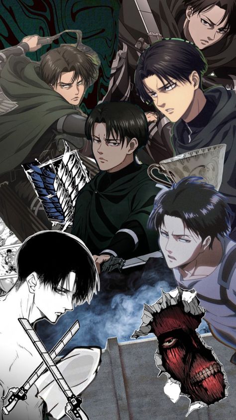 Attack On Titan (AOT) Levi Ackerman, Attack On Titan, Collage