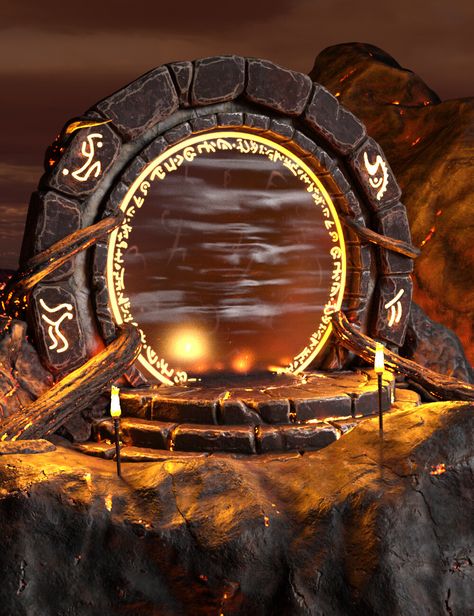 Magic Portal, Portal Art, Floating Island, Magic Stones, High Mountain, World Images, Fantasy Setting, Fantasy Places, Photo Background Images