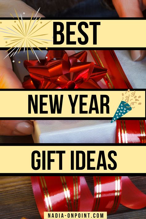 Trendy Gift Guides and Ideas! Here are some of the best and unique new year gifts. They'll make great New Year's Gift Ideas for family, husband, kids, teacher or even employee appreciation gifts new year. Happy New Year Gifts. #newyear #gifts #giftideas New Year’s Eve Gifts For Friends, New Years Gift Ideas For Friends, Nye Gift Ideas, New Year Gifts For Friends, Happy New Year Gift Box Ideas, New Years Gift Ideas For Coworkers, New Years Eve Gifts For Friends, Happy New Year Gifts For Coworkers, New Year Gift Ideas For Coworkers