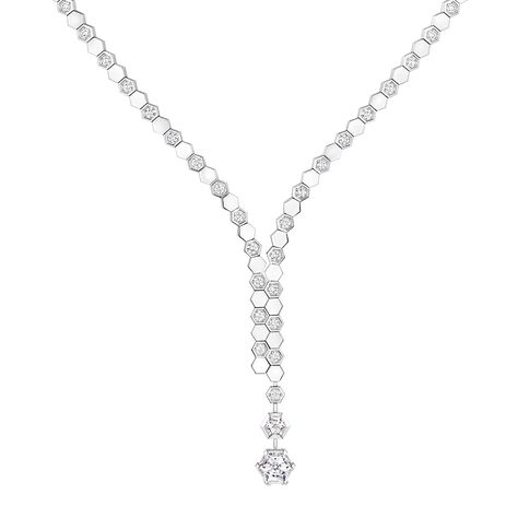 Bee My Love 1.50 carats necklace White Gold - 084458 - Chaumet Chaumet Necklace, Gold Reference, Diamond Outline, Necklace White Gold, I Love Bees, French Jewelry, Signature Jewelry, Necklace White, The Bee