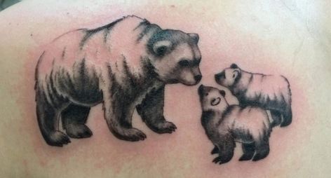 10+ Cutest Momma Bear Tattoo Designs | PetPress Momma Bear Tattoo, Mama Bear Tattoo, Baby Bear Tattoo, Bear Tattoo Ideas, Son Tattoos, Cactus Tattoos, Tattoo Sites, Cubs Tattoo, Bear Tattoo Designs