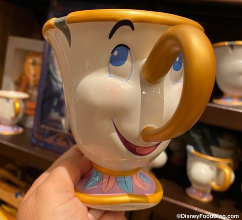 A Disney Character Mug Got a Major Glow-Up Disney Statues, Chip Mug, Ceramic Creations, Disney Mug, Chia Pet, Disney Cups, Beautiful Home Gardens, Disney Dining Plan, Disney Mugs