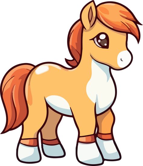 cute horse cartoon Pony Illustration Cute, Cute Horse Drawing Cartoon, Cute Horse Drawing Easy, Horse Cartoon Cute, Cartoon Horse Drawing, Chibi Horse, Cute Horse Drawing, Cute Horse Cartoon, Easy Horse Drawing