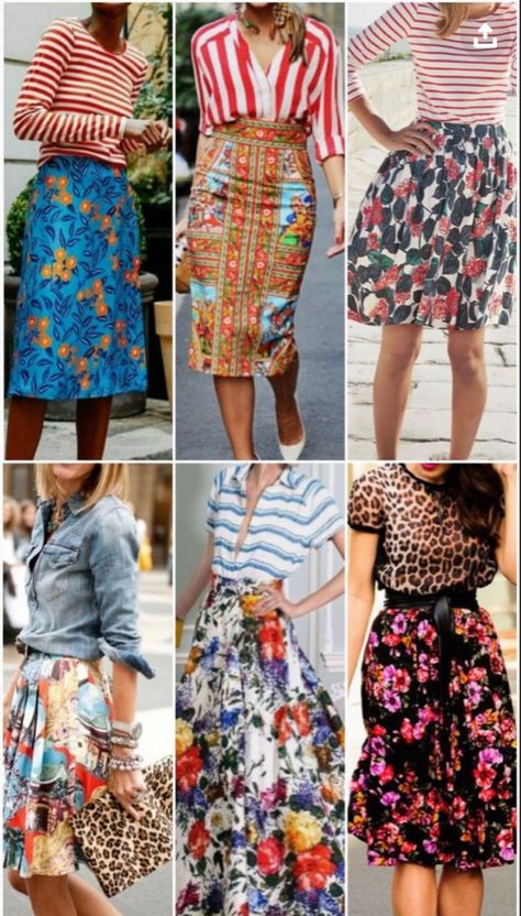 Floral And Polka Dots Outfit, Pattern Mixing Outfits Summer, Mix Match Pattern Outfits, Mix And Match Patterns Outfits, Mixing Patterns Fashion, Pattern Mixing Outfits, Mixed Prints Outfit, Mixing Prints Fashion, Look Working Girl