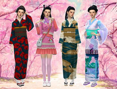 Cultural Lookbook - Japanese There are not enough cultural items in the Sims 4. It is by far the most diverse of all the sims games, but we need way more of it! Since I’ve joined the dark side and... Sims 4 Japanese Wedding Dress, Sims 4 Culture Cc, Sims 4 Cc Japanese Fashion, Sims 4 Samurai Cc, Sims 4 Asian Cc Maxis Match, Sims 4 Japanese Cc Maxis Match, Sims 4 Cultural Cc, Sims4 Japanese Cc, Sims 4 Asian Clothes