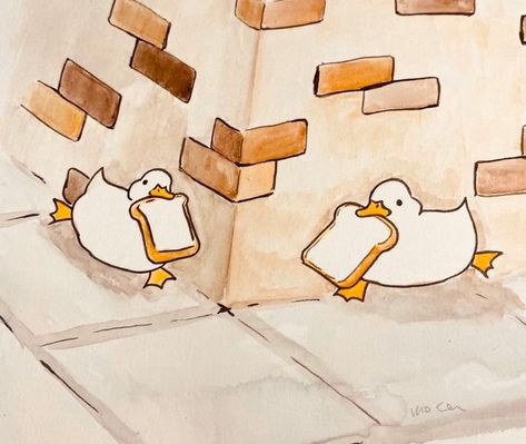 Goose Drawing, Cute Ducks, Duck Wallpaper, Cute Ducklings, Duck Art, Cocoppa Wallpaper, 2160x3840 Wallpaper, Animal Doodles, Cute Doodles Drawings