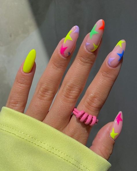 Art Tricks, Bright Nail Designs, Watermelon Nails, Lovely Nails, Drip Nails, Summery Nails, Bright Nails, Spring Nail Art, Trendy Nail Design