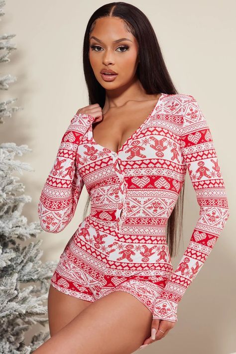 Christmas Romper Women, Christmas Onesie Womens, Pajama Party Outfit, Preppy Christmas Outfit, Pj Romper, Cute Christmas Pajamas, Sleep Romper, Matching Christmas Outfits, Fashion Dress Up Games