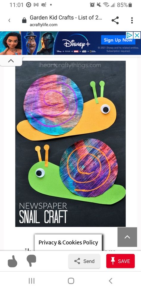 Phonics Satipn, Snail Artwork For Kids, Snail Artwork, Artwork For Kids, Waldorf Preschool, Snail Craft, Snail Art, Ocean Fishing, Kindergarten Art