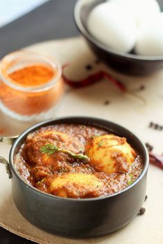 Spicy Chettinad Egg Masala Curry Egg Gravy, Kulambu Recipe, Egg Masala, Egg Curry, Curry Spices, Curry Dishes, Indian Curry, Masala Recipe, Egg Dish