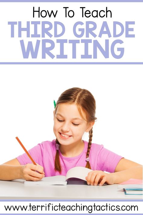 Have you ever found yourself googling, ‘how do you teach third grade writing?’ or tearing your hair out wondering the best way to teach grade 3 writing? Well don’t worry, I’m going to share the steps that you need to take so that you feel confident in how to teach 3rd grade writing! In this post, I discuss modeling, vocabulary, as well as things like writing prompts and revising/editing. This post is perfect for new third grade teachers! Grade 3 Writing, Homeschooling 3rd Grade, Third Grade Classroom Management, 3rd Grade Writing Prompts, Third Grade Homeschool, Teaching Handwriting, Improve Writing Skills, Writing Assessment, Third Grade Writing