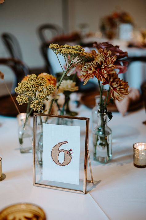 Fun Table Number Ideas, Table Number Ideas Diy, Cross Stitch Table Numbers, Table Numbers Wedding Vintage, Retro Table Numbers Wedding, Industrial Wedding Table Numbers, Whimsical Table Numbers Wedding, Antique Table Numbers Wedding, Unique Table Numbers Wedding