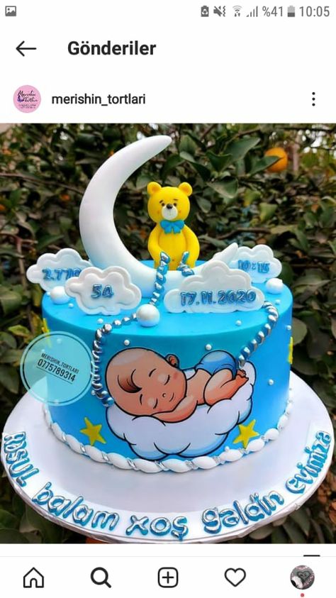 Baptism Cake Girl, Baby Elephant Drawing, Batman Birthday Cakes, Baby Shower Cake Designs, Decor Tort, Boys First Birthday Party, Baby First Birthday Cake, Boys First Birthday Party Ideas, Unique Birthday Cakes