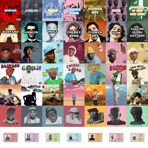 #tylerthecreator All Tyler The Creator Albums, Mf Doom And Tyler The Creator, Tyler The Creator All Albums, Tyler The Creator 30 Day Song Challenge, Chromotopia Tyler, Tyler The Creator Eras, Tyler Album Cover, Random Album Cover, Chromakotopia Tyler