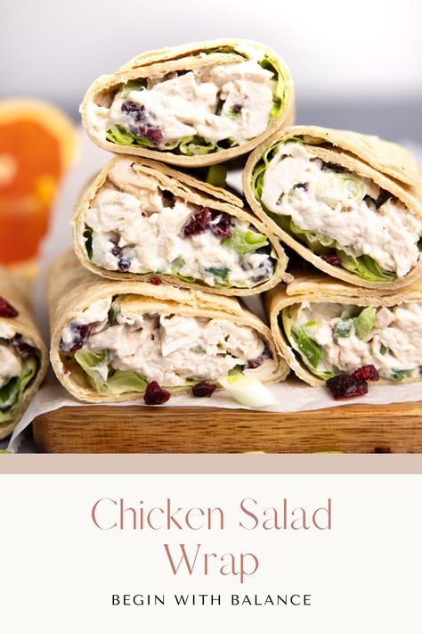 This chicken salad wrap recipe with cranberry and jalapeño is a tasty and easy recipe to add to your rotation. Use up any leftover chicken you have on hand to make a delicious & flavorful chicken salad mixture and serve it in your favorite wrap. Chicken Salad Wraps Tortillas, Keto Chicken Salad Wraps, Chicken Cranberry Pecan Salad Wraps, Southwest Chicken Salad Wrap, Chicken Salad Wrap Recipe, Salad Wrap, Chicken Salad Wrap, Gluten Free Wraps, Cranberry Chicken