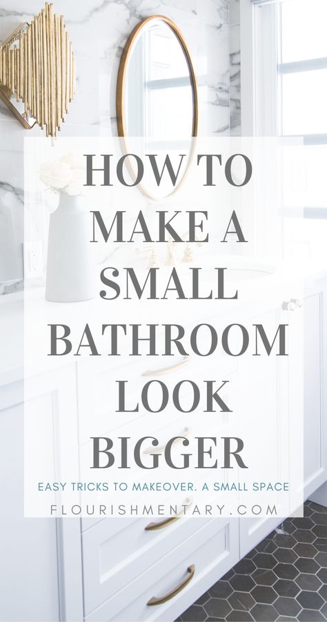 Small Bathroom Look Bigger, Tiny Bathroom Makeover, Ideas For Small Bathrooms, Bathtub Design, Bad Inspiration, Tiny Bathrooms, Budget Home, Small Bathrooms, Home Inspo