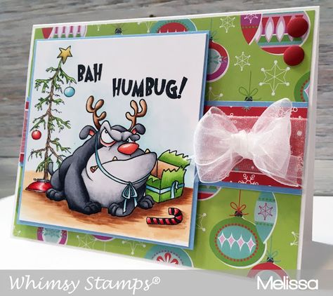 Melissa Made: Grumpy Holidays and a New Release at Whimsy Stamps... Christmas Whimsy, Pet Sympathy Cards, Stamps Collection, Whimsy Stamps, Contemporary Christmas, Christmas Penguin, Dog Holiday, Craft Blog, Christmas Cards Handmade