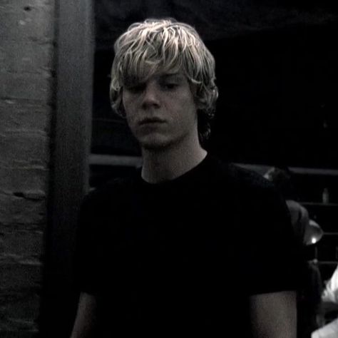 Tate Langdon, Blonde, Wall, Hair, Black