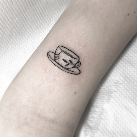 Mini Tea Cup Tattoo, Cute Tea Tattoo, Tea Tattoo Minimalist, Tiny Cup Of Tea Tattoo, Cup Of Tea Tattoo, Teapot Tattoo, Teacup Tattoo, Tea Tattoo, Grandma Tattoos