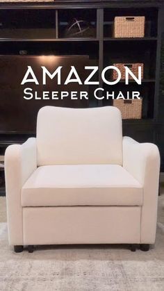 Comfy Reading Chair, Sleeper Chair Bed, Wooden Garden Bed, Comfy Reading, Pull Out Sofa Bed, Sleeper Chair, Chair Bed, Living Room Seating, Design Minimalista