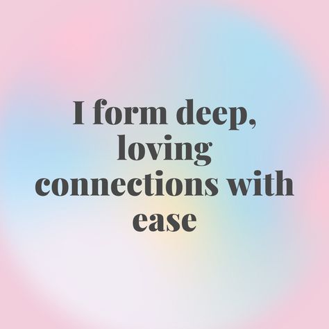 Healthy Love Affirmations, Spiritual Affirmations Universe, Connection Affirmations, Intuition Affirmations, Better Friendships, Universe Expanding, Subconscious Programming, Self Connection, Affirmations For Confidence