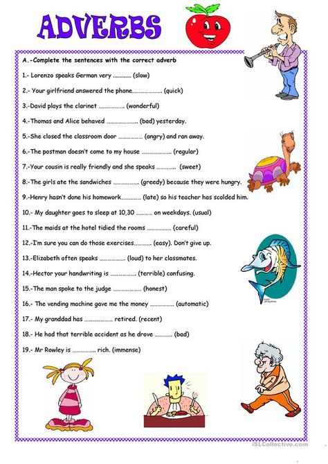 Kinds Of Adverbs, Adverbs Activity, Adverb Activities, Adverbs Worksheet, Pirate Classroom, English Teaching Materials, Teaching English Grammar, Steam Boiler, English Grammar Worksheets