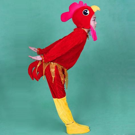 Rooster Costume, Duck Costumes, Animal Cosplay, Chicken Costumes, Hens And Chicks, Stage Show, Paper Crafts Diy Kids, School Parties, Cosplay Outfits