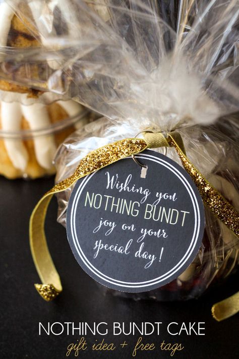 Nothing Bundt Cake Gift Idea Crafty Christmas Gifts, Pop By Ideas, Cake Quotes, Nothing Bundt, Nothing Bundt Cakes, Lemon Bundt Cake, Marketing Gift, Cake Gift