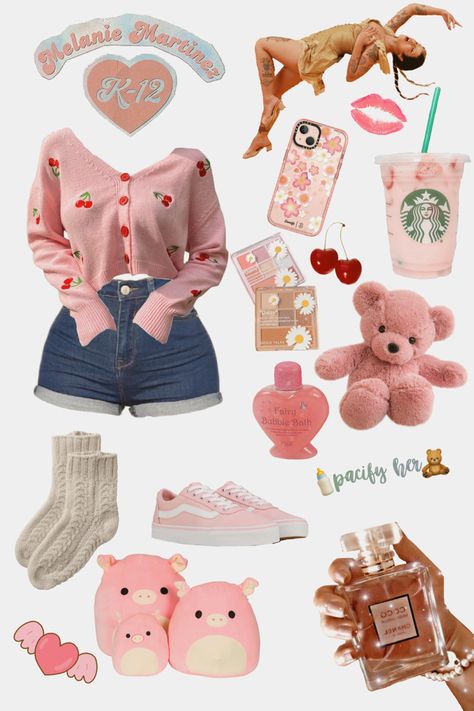 Pink Lemonade Outfit, Bubblegumcore Outfits, Bubblegum Pop Aesthetic Outfits, Melanie Martinez Aesthetic Clothes, Bubblegum Core Aesthetic Outfit, Melanie Martinez Portals Outfit Ideas, K-12 Inspired Outfits, Melanie Martinez Inspired Outfits K-12, Candy Inspired Outfits