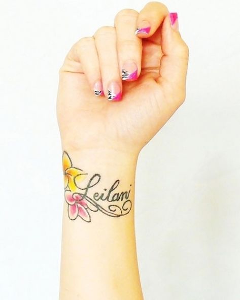 Leilani Tattoo, Believe Wrist Tattoo, Inspirational Quotes Tattoos, Love Wrist Tattoo, Birthdate Tattoo, Cute Wrist Tattoos, Wrist Tattoos Words, Meaningful Word Tattoos, Tattoos On Wrist