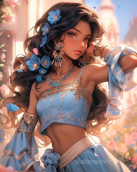 Jasmine Art, Black Pfp, Neural Art, Disney Princess Fan Art, Animation Artwork, Japon Illustration, Girly Art Illustrations, Princess Jasmine, Disney Princess Art