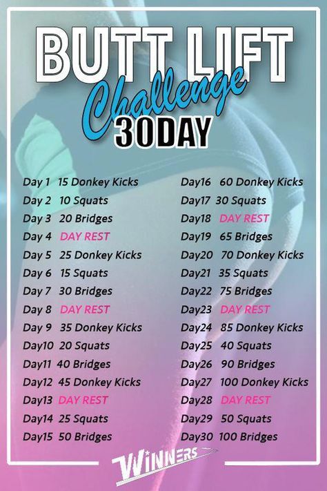 Don't forget re-pin this on your board. 30 DAY CHALLENGE Butt lift. Butt workout women for you. You can do this booty workout women at home or gym. After 30 days you'll have nice body. Fitness plan… Challenge 30 day for women | Butt lift | Perfect booty Weight Loss amys_love... #WeightLossExercisePlan One Week But Lift Workout, Donkey Kicks Challenge, Glute Bridge Challenge 30 Day, Bridge Challenge 30 Day, Donkey Lifts Workout, How To Have A Nice Body Shape, 30 Day Fitness Challenge For Women, 30 Day Glute Challenge At Home, Bigger Buttocks Workout 30 Days