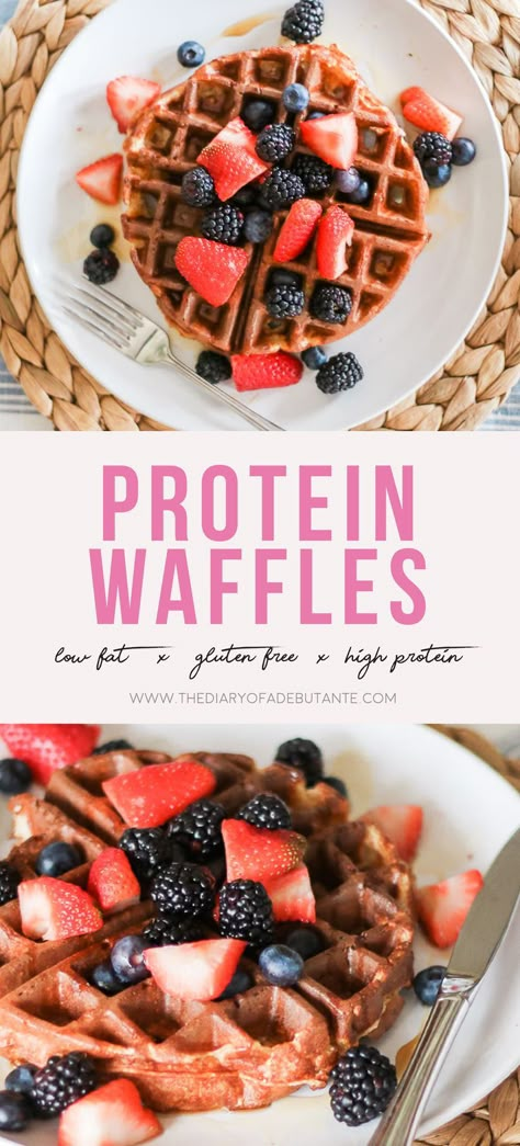 Paleo Baking Powder, Almond Flour Waffles, Low Carb Waffles, Waffles Easy, Gluten Free Protein, Protein Waffles, Gluten Free Waffles, Easy Oatmeal, Low Carb Protein