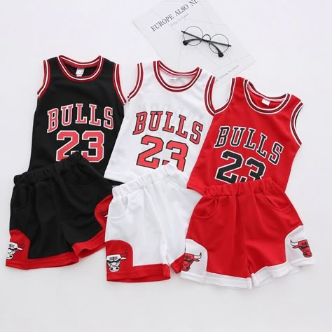 Great deal for Michael Jordan lover Chicago Basketball Summer Sports Children Baby Boys Girls Toddler Clothes Sets Tops T-shirt Pants Shorts suit Outfits 2 3 4 5 6 8 10 12 years old. Free Shipping Worlwide. Shop now at www.kidsfashionistastore.com ! Basketball Shorts Girls, Basketball Clothes, Jordan Basketball, Tomboy Style Outfits, Tomboy Fashion, Girls Fashion Clothes, Toddler Girl Outfits, Swag Outfits, Michael Jordan