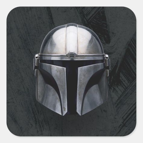 The Mandalorian Helmet Square Sticker - Star wars The Mandalorian Helmet, Star Wars Bounty Hunter, Star Wars Helmet, Cara Dune, Mandalorian Helmet, Disney Posters, Star Wars Merchandise, Star Wars Pictures, The Mandalorian