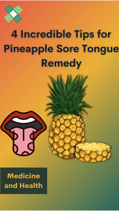 A pineapple sore tongue is a condition that can be caused by several things, including viral infections, bacteria, fungi, or even allergies. The condition can be painful and may make it difficult to eat or drink. In this article you’ll get pineapple sore tongue remedy. 𝘙𝘦𝘢𝘥 𝘮𝘰𝘳𝘦 : https://rfr.bz/p4mlzkz Sore Tongue Causes, Sore Tongue Remedy, Canker Sore On Tongue Remedies, Pineapple For Sore Throat, Sore Mouth And Tongue, Viral Infection Remedies, Pineapple For Inflammation, Pineapple Juice For Cough Sore Throat, Swollen Tongue