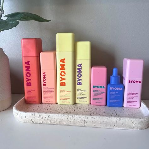 Byoma Skin Care, Oil Face Cleanser, Gel Face Moisturizer, Gel Sunscreen, Sephora Skin Care, Glow Skin, Pretty Skin Care, Skin Care Items, Pretty Skin