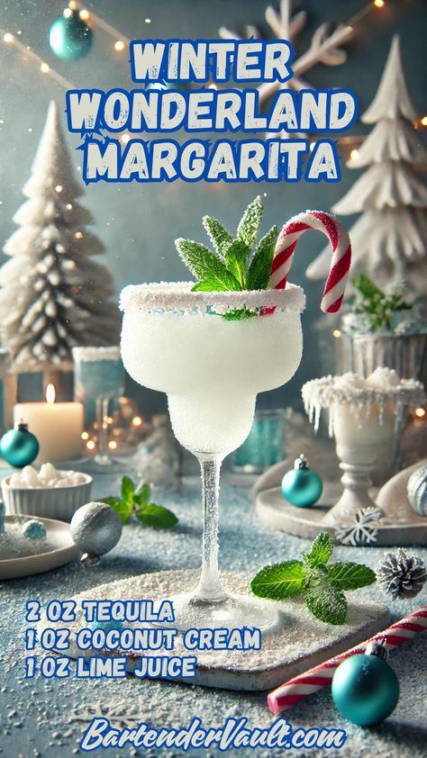 44 Winter Cocktail Recipes for a Festive 2024 and 2025 24 Drinks Alcohol Recipes Winter, Christmas Margarita Recipe, Winter Cocktail Recipes, Holiday Margaritas, Christmas Margarita, Christmas Drinks Alcohol Recipes, Winter Cocktails Recipes, Christmas Drinks Alcohol, Coconut Margarita