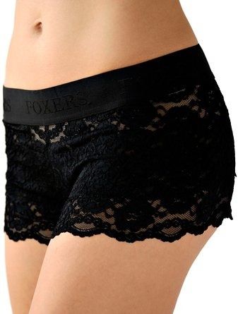 10 Best Undies For Skirts & Dresses When You Want More Coverage, Because Wind Lace Boxers, Shorts Under Dress, Womens Boxer Briefs, Womens Boxer, Badass Style, Under Dress, Black Lingerie, Lingerie Collection, Boxer Briefs