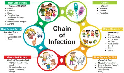 The chain of infection, if we think of it as an actual chain, is made up of six different links: pathogen (infectious agent), reservoir, portal of exit... Chain Of Infection, Infection Control Nursing, Foot Reflexology Massage, Infection Prevention, Nursing School Studying, Reflexology Massage, Nursing School Notes, Healing Touch, Infection Control