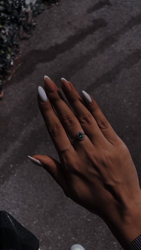 Matt French Nails, French Matte Nails, Matte French Nails, Matte French Tip Nails, Nude Matte Nails, Matte Nude Nails, Matte Almond Nails, Inspiration Nails, Acrylic Toe Nails