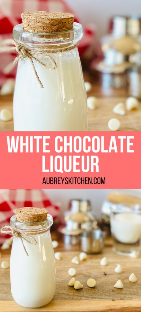 Godiva White Chocolate Liquor Recipes, Diy Liqueur Recipes, Homemade Chocolate Liqueur Recipes, Chocolate Liquor Recipe, White Chocolate Alcohol Drinks, Homemade Booze, Boozy Christmas Gifts, Homemade Liquor Recipes, Homemade Alcohol Recipes