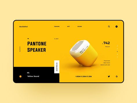 Pantone Speaker by Strive #landingpage #webdesign #webdesigninspiration Speaker Website, Screen Cards, Website Banner Design, Super Hero Outfits, Speaker Design, Website Banner, Web Layout, Website Inspiration, Best Sites