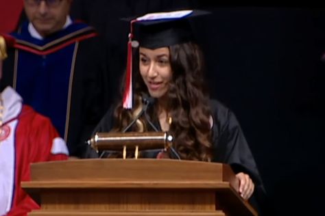 College of Education student delivers show-stopping commencement speech Graduation Speech Picture, Graduation Speech Aesthetic, Valedictory Speech, Marry Rich, Commencement Speech, 2024 Manifestation, College Vision Board, Education Student, Illinois State University