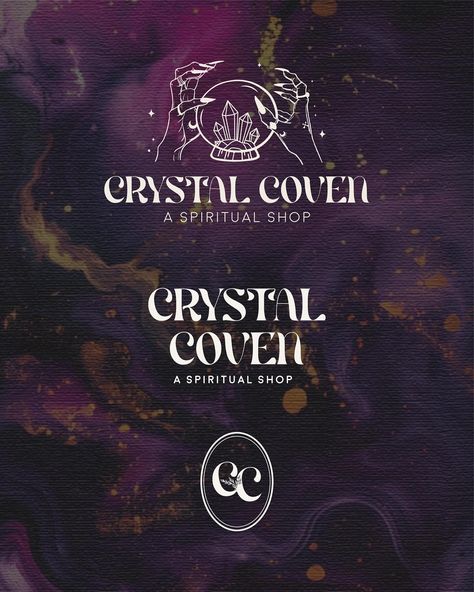 ✨ Crystal Coven: Complete Brand Identity Reveal! 🔮 The journey has come to a magical end! I’m thrilled to unveil the final designs for Crystal Coven, showcasing the complete brand identity. From the enchanting logo and unique tarot card designs to the captivating brand icon, each element embodies the spiritual essence and mystical energy of this beautiful shop in Sedona, Arizona. ✨ Swipe to explore how these designs come together to tell a cohesive and compelling story. Which piece resonates... Crystal Logo Design, Tarot Card Designs, Unique Tarot Cards, Crystal Logo, Brand Icon, Design Brand Identity, Sedona Arizona, Coven, Sedona