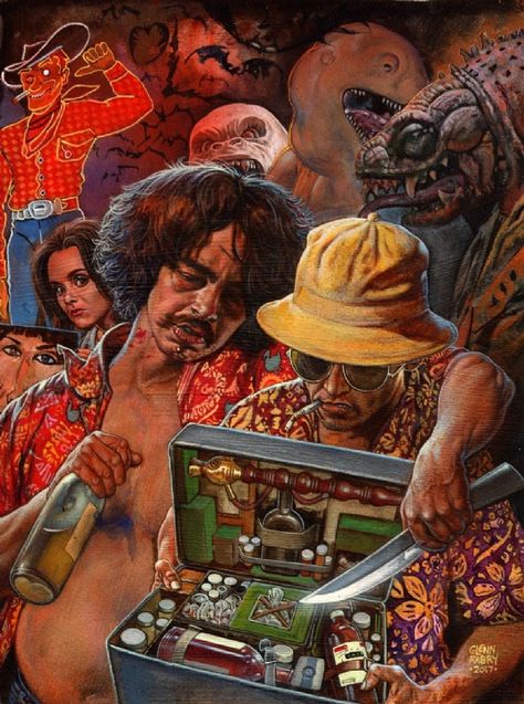 Fear And Loathing In Las Vegas (Glenn Fabry) Comic Art Fear And Loathing, Las Vegas, Art