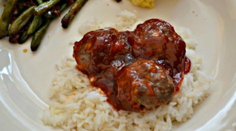 Instant Pot BBQ Meatballs - Dump and Go Dinner | Once A Month Meals Instant Pot Bbq Meatballs, Bbq Meatball Recipe, Meatballs And Rice, Bbq Meatballs, Easy Freezer Meals, Paleo Crockpot, Meatballs Recipe, Once A Month, Freezer Cooking