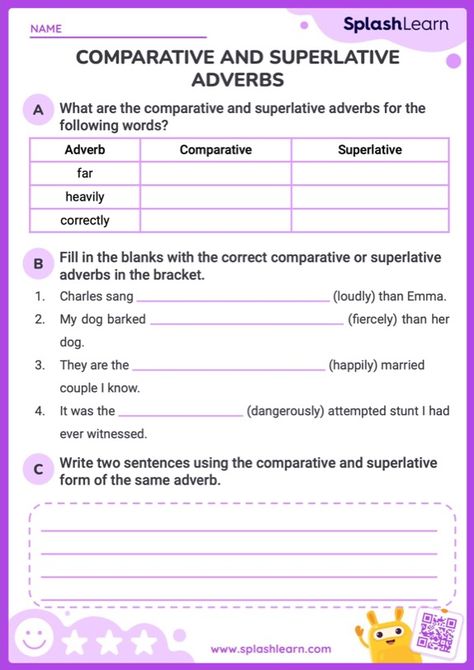 5th Grade ELA Worksheets - Free & Printable | SplashLearn Comparative And Superlative Adverbs, Vocabulary Lesson Plans, Phonics Lesson Plans, Fraction Lessons, 5th Grade Worksheets, Ela Worksheets, Writing Lesson Plans, 5th Grade Ela, Reading Lesson Plans