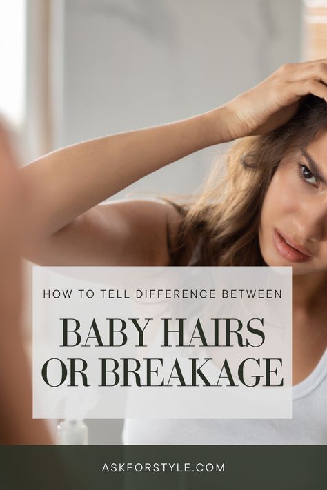 We will cover difference between new hair growth vs hair breakage and try to answer if baby hairs are a sign of new growth or hair breakage. Breakage In Front Of Hair, Products To Help Hair Breakage, Prevent Hair Breakage Tips, How To Stop Hair Breakage, How To Treat Hair Breakage, How To Reduce Hair Breakage, How To Prevent Hair Breakage, Baby Hair Growth, Hair Wont Grow